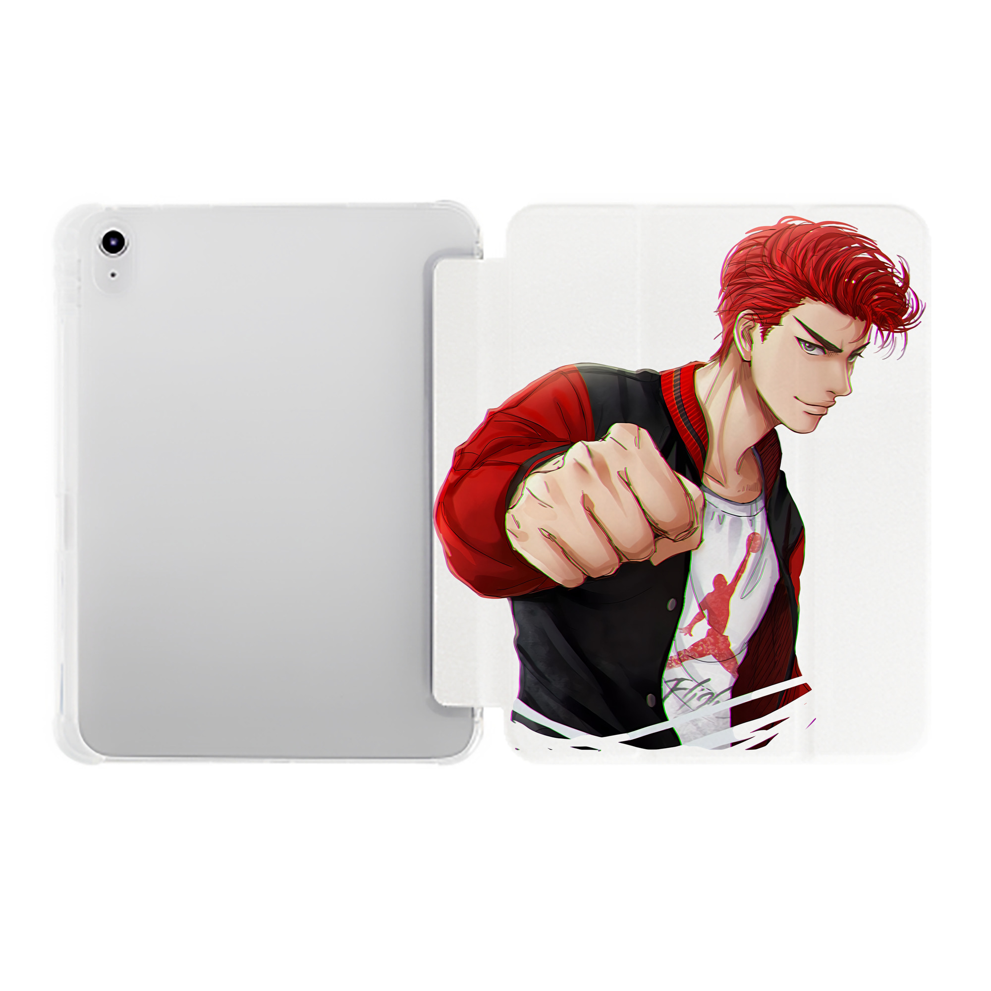 （画像用） SLAM DUNK／スラムダンク IPad ケース ペン収納付き 三つ折りスタンド PUレザー×シリコン 対応機種9.5/10.5/10.9インチ